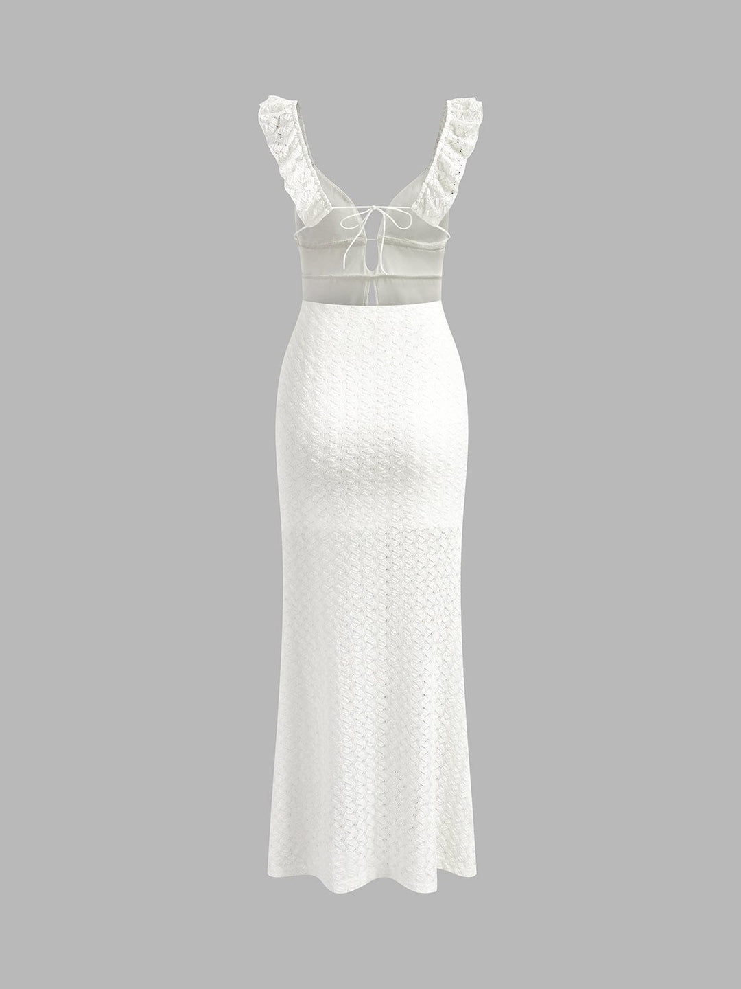 Women's elegant mermaid bodycon dress. Long evening gown with subtle cut-outs, suitable for formal parties.