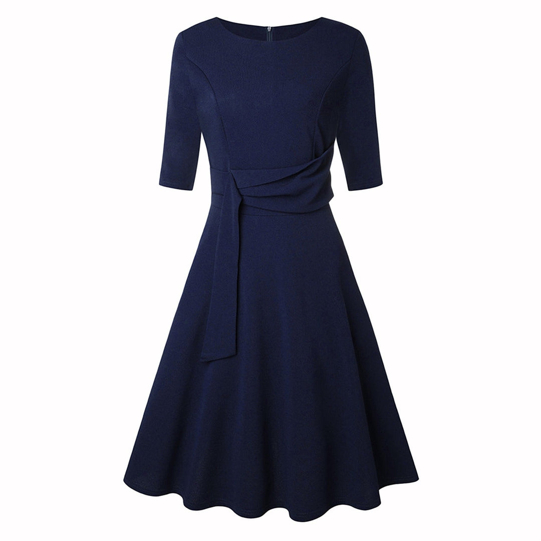 Chic green women's midi blouse, a versatile elegant top with bow detail, ideal for office fashion or parties.