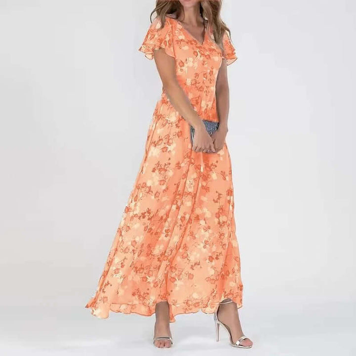 Chic evening midi dress for women, elegant and flattering for special occasions or a sophisticated night out.