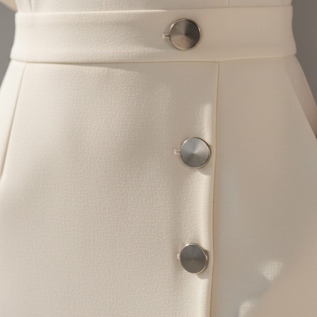 Women's cocktail dress featuring slender straps and a flattering midi length.