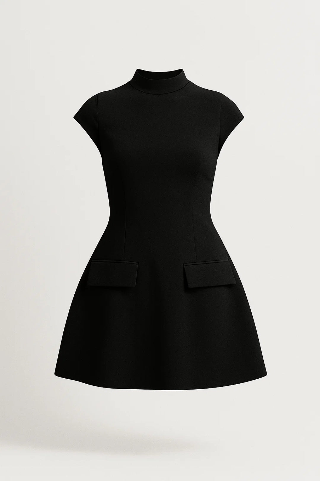 Sophisticated women's mini A-line dress, ideal for both casual outings and elegant parties. Spring fashion.