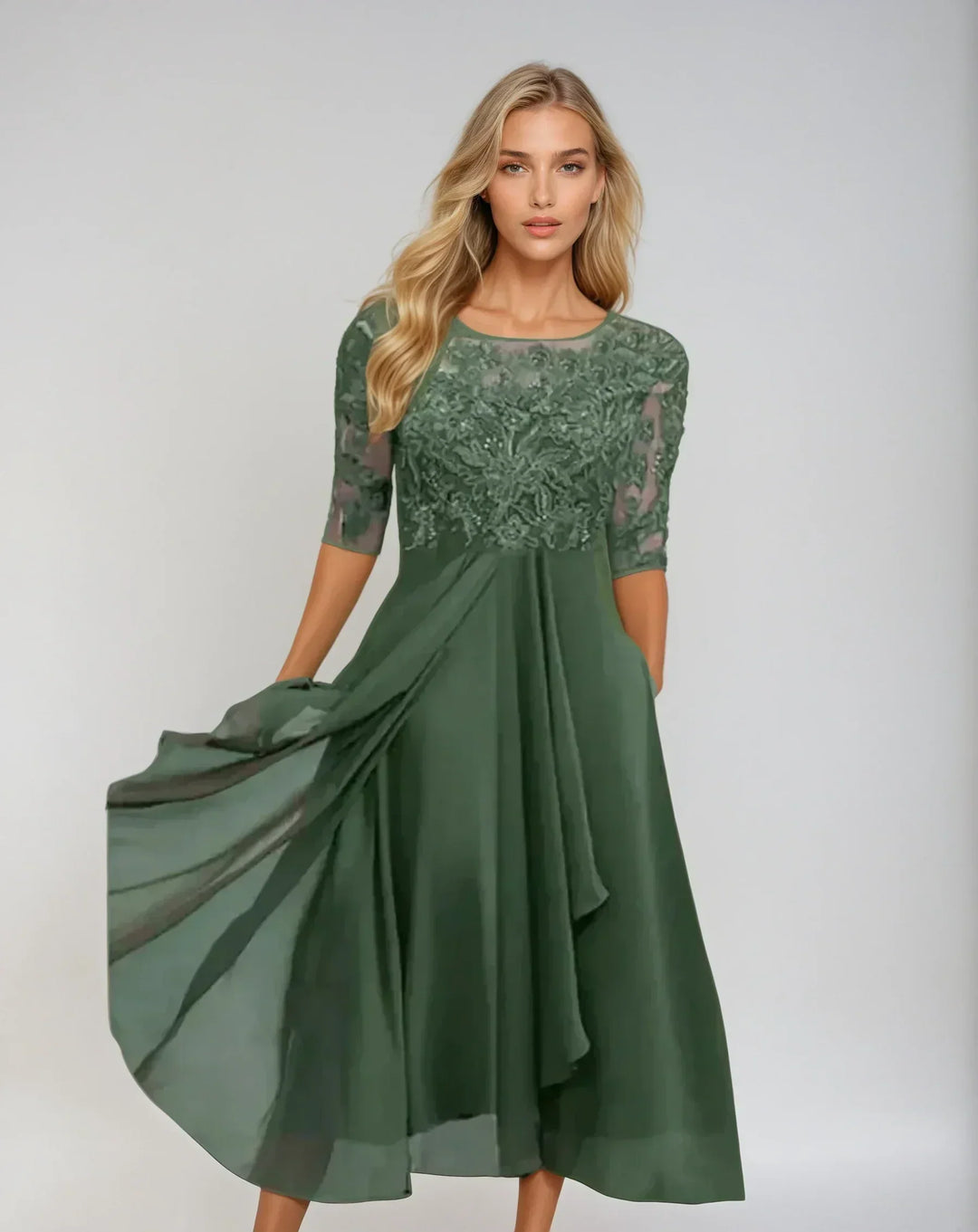 Stunning women's special event dress. Elegant occasion wear, perfect formal evening gown for sophisticated parties.