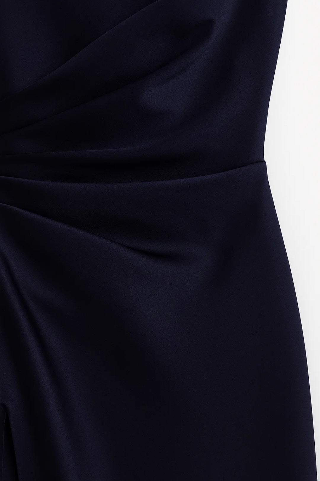 Stunning women's elegant one-shoulder maxi dress with a flattering high split, suitable for special occasions.