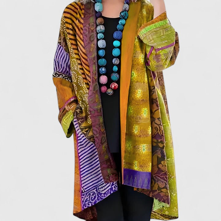 Chic women's open front cardigan, ideal for versatile styling in office or casual settings. Cozy & fashionable.