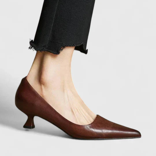 Comfortable women's dress heels with orthopaedic support & stable block heel. Ideal for long wear.