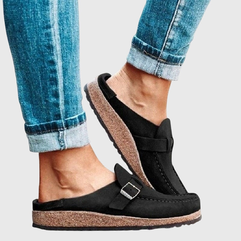 Women's elegant orthopedic clogs with strong arch support and slip-resistant sole for ultimate comfort and stability.