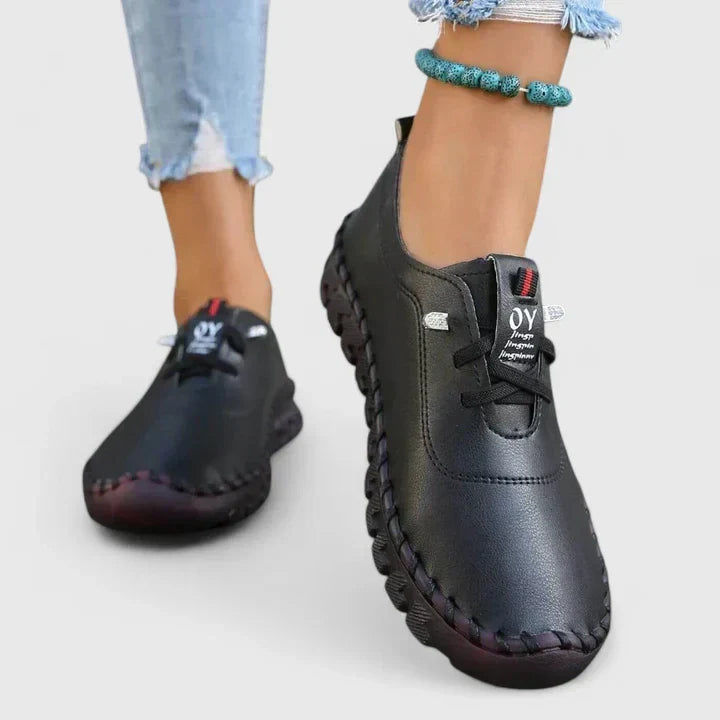 High-comfort elegant women's orthopedic shoes, designed for foot pain relief, arch support, and stable wear.