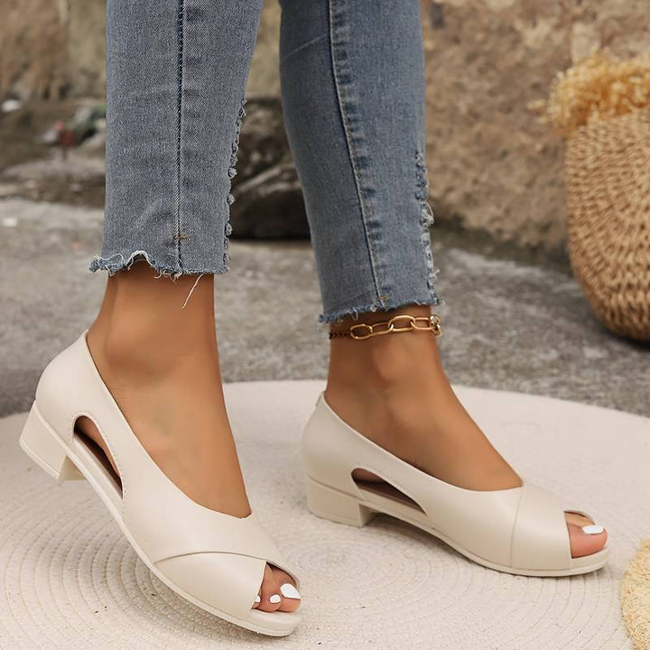 Elegant orthopedic heeled sandals for women, ultimate comfort & arch support for versatile daily wear.