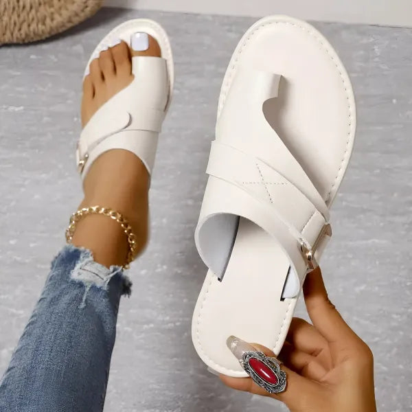 Orthopedic women's sandals with arch support, providing effective bunion relief and foot pain correction.