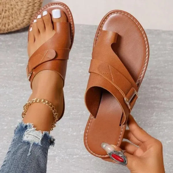 Stylish summer women's corrective sandals for bunion relief, featuring a comfortable, health-focused design.