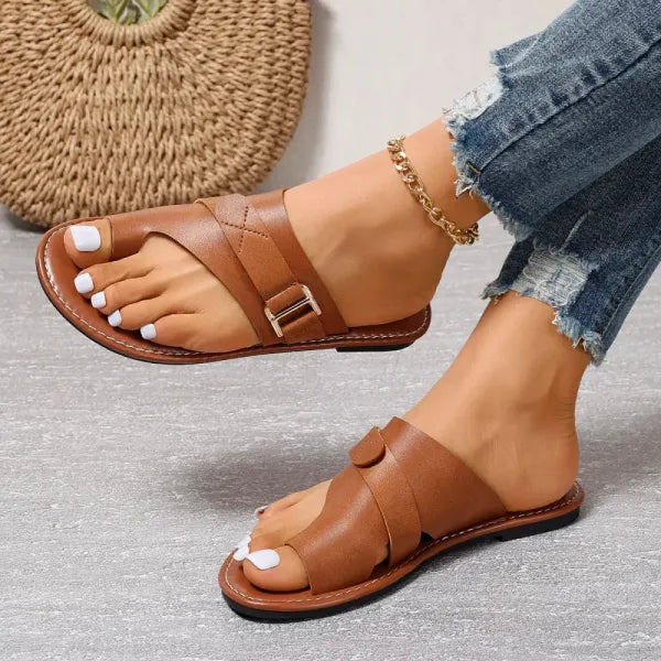 Women's bunion correction sandals with advanced arch support, ideal for foot pain relief & comfort.