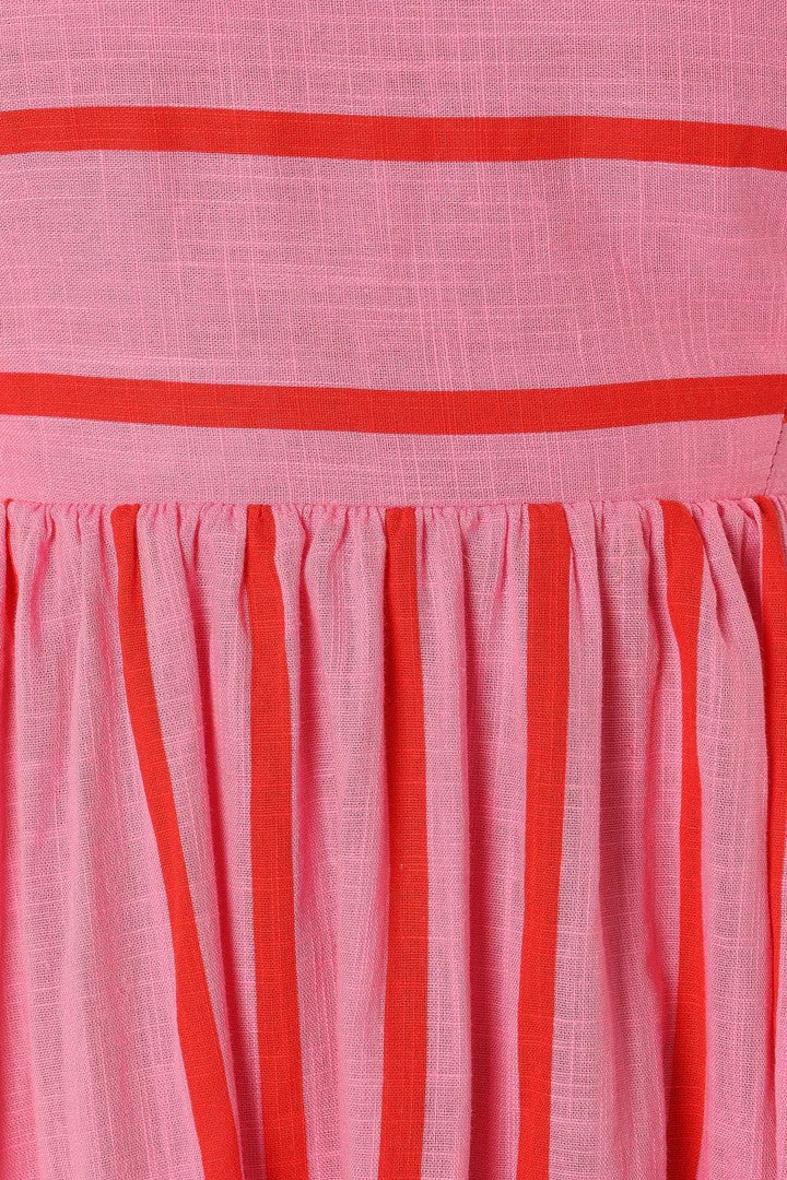 Elegant long pink maxi dress for women, perfect for summer events, day-to-night versatility, and evening wear.