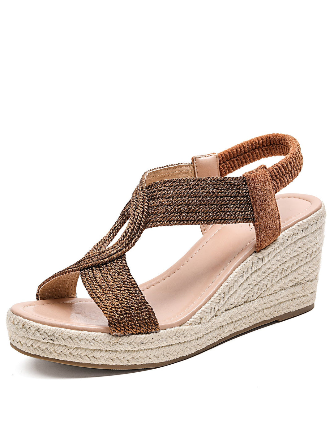 High platform wedge sandals for women, providing comfortable lift and an elegant open-toe summer look.