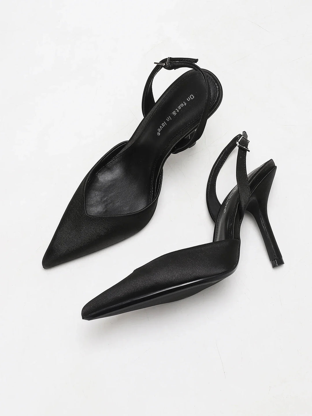 Versatile women's fashion heels: sleek pointed toe slingback shoes for parties or dressy occasions.