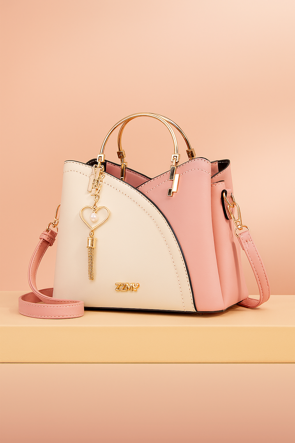 Fashionable women's shoulder bag with a clean, elegant design and adjustable strap.