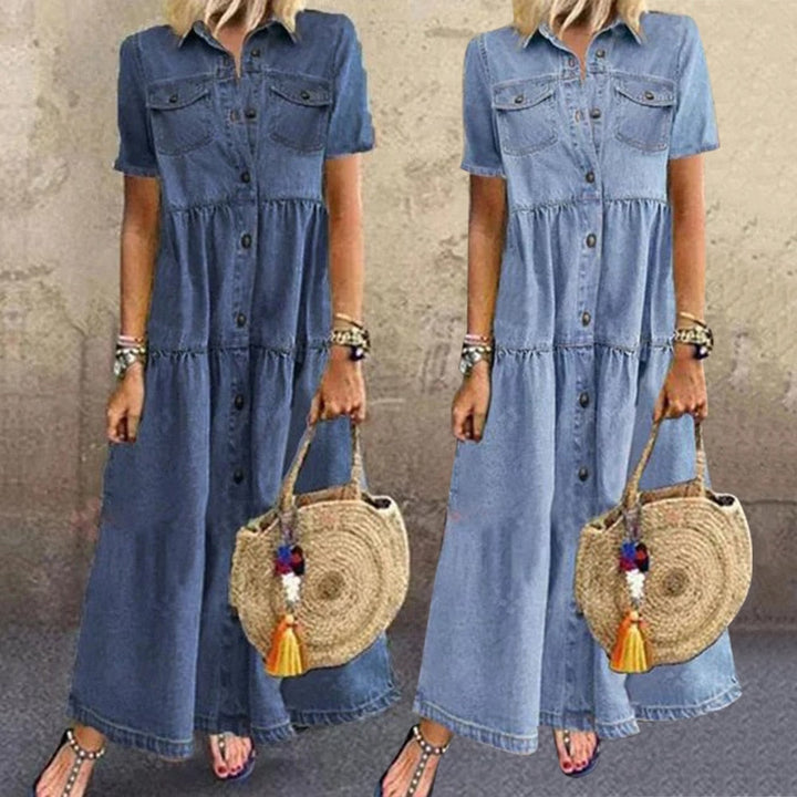 Versatile women's elegant dress, offering a chic, slimming fit ideal for casual or semi-formal fashion.