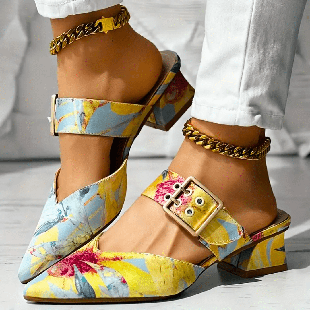 Fashionable statement shoes for women, elegant heels ideal for celebrations.