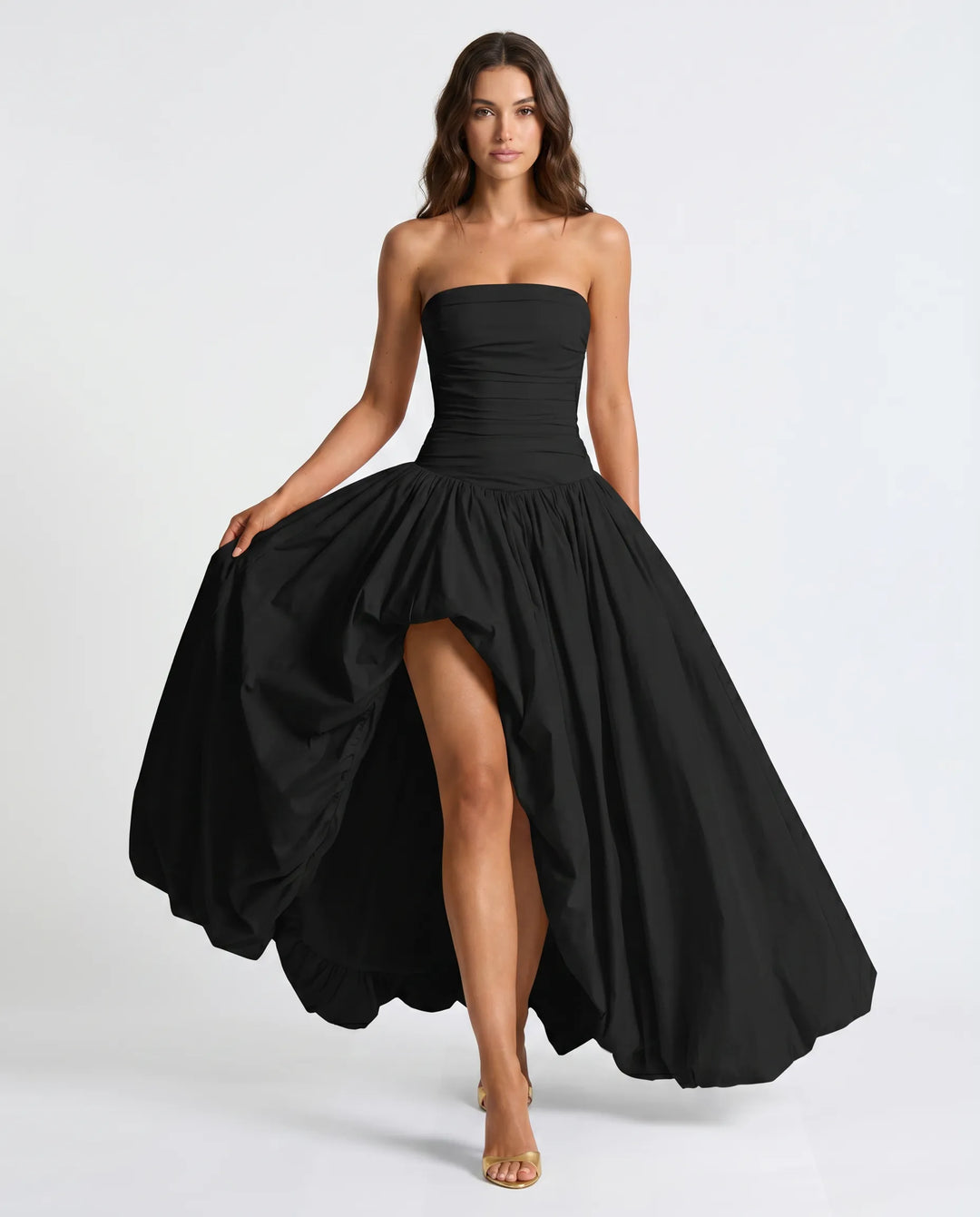 Women's long elegant maxi dress, a perfect formal evening gown for a statement look.