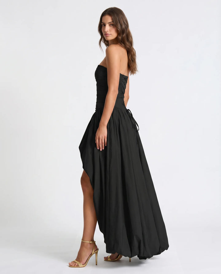 Beautiful women's elegant maxi dress, a sophisticated long evening gown for formal events.