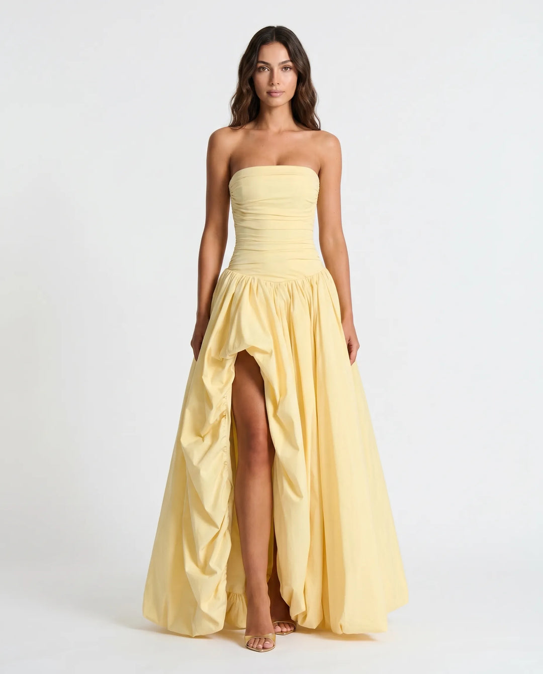Chic women's elegant statement maxi dress, ideal for formal parties & evening wear.