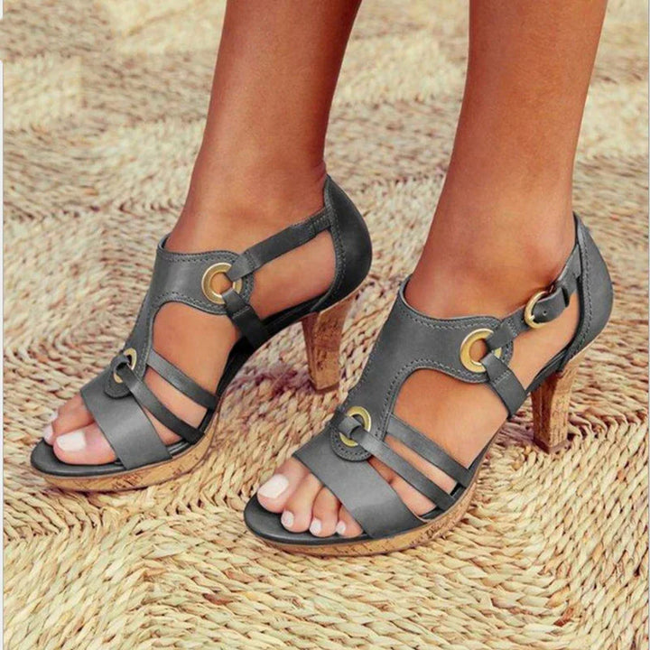 Chic women's strap heels, perfect as elegant party heels or evening footwear. Stylish dress shoes.