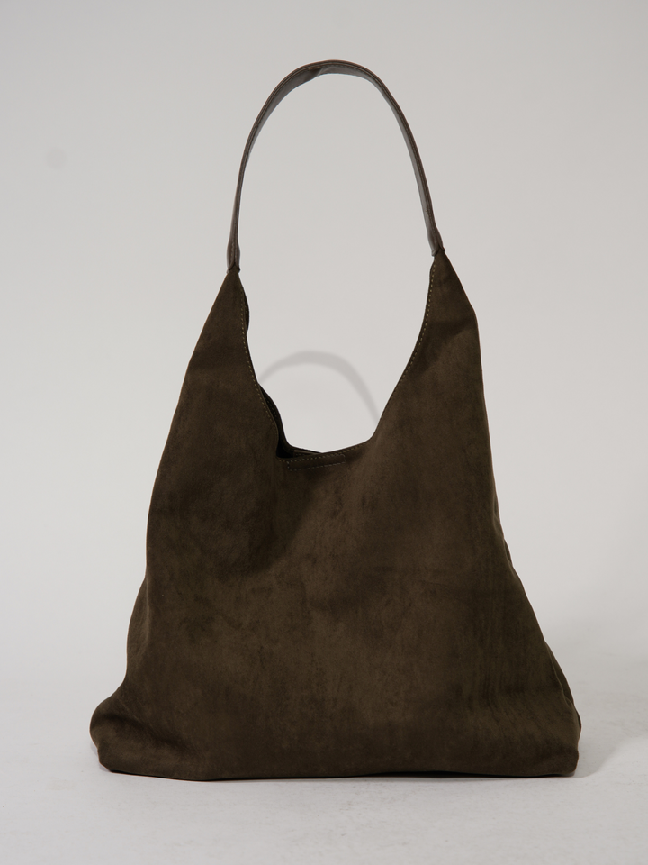Elegant versatile suede tote bag, perfect for everyday use. A large capacity shoulder bag for daily essentials.