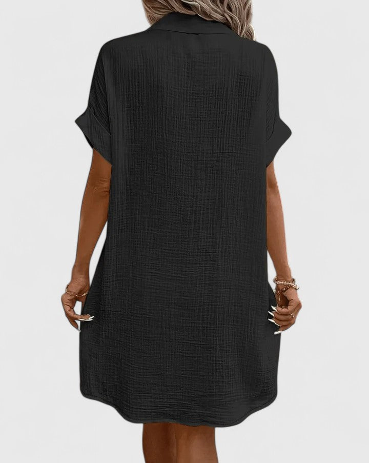 Stylish women's elegant midi dress, a perfect summer staple for any fashionista.