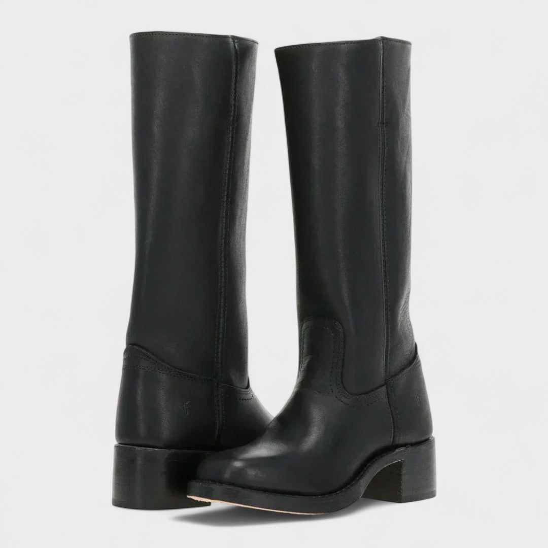 Women's Elegant Tall Boots for comfort & style, featuring a block heel, suitable for winter & fall.