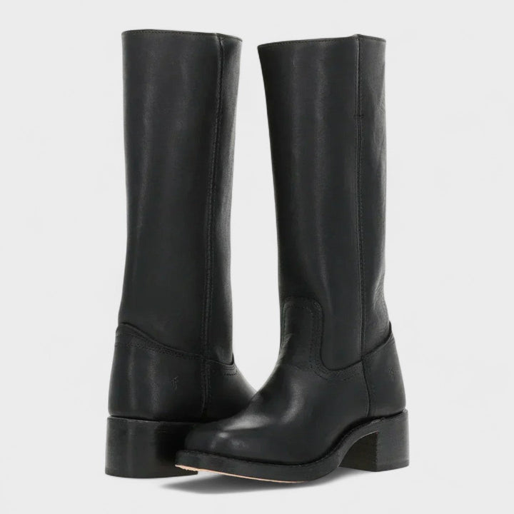 Women's Elegant Tall Boots for comfort & style, featuring a block heel, suitable for winter & fall.