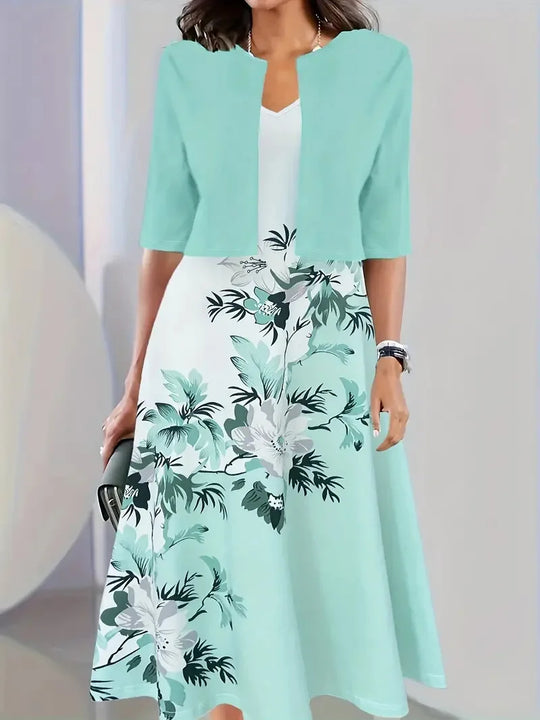 Flowing women's long dress, elegant and comfortable. Timeless design for versatile formal or casual wear.