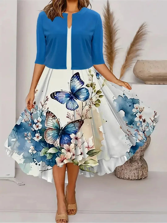 Comfortable women's casual long dress. Versatile maxi for everyday elegance & relaxed timeless fashion.