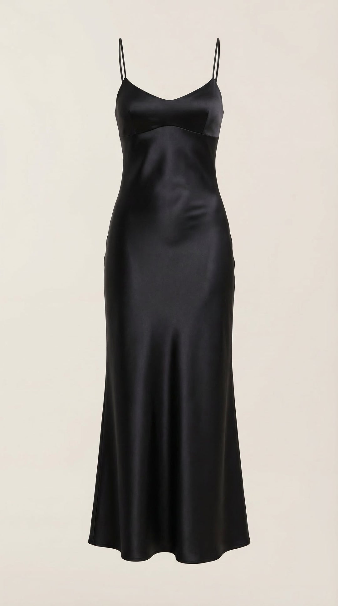 Beautiful V-neck maxi slip dress for women, a sophisticated choice for formal events.