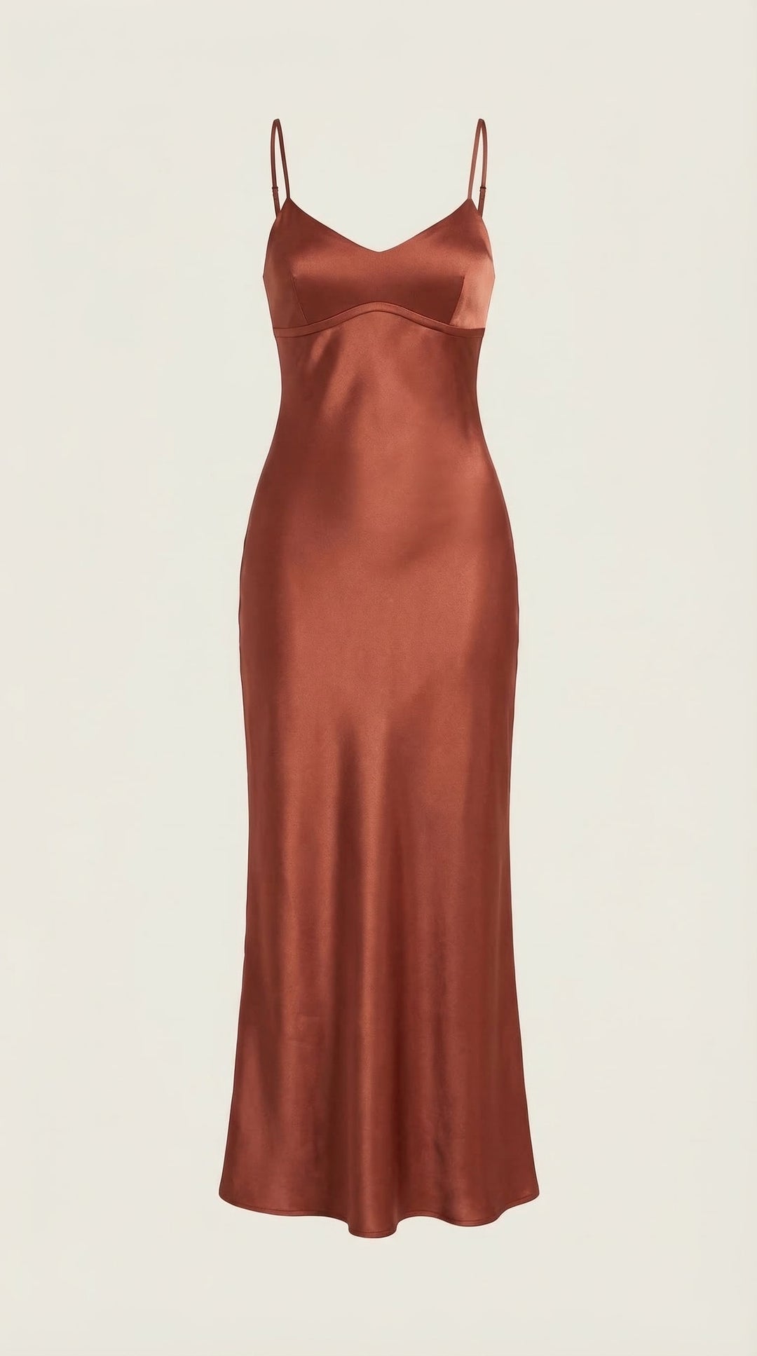 Flowing V-neck slip maxi dress for women, perfect for formal events & special occasions.