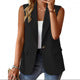 Stylish women's velvet fashion blazer. Elegant long sleeve jacket for a chic business or casual look.