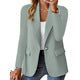 Soft velvet women's blazer, ideal for elegant business wear or sophisticated casual outfits.