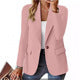 Women's elegant long sleeve velvet blazer. Versatile fashion jacket for professional or leisure wear.