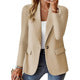 Elegant women's velvet blazer, perfect for professional work wear and stylish leisure outfits.