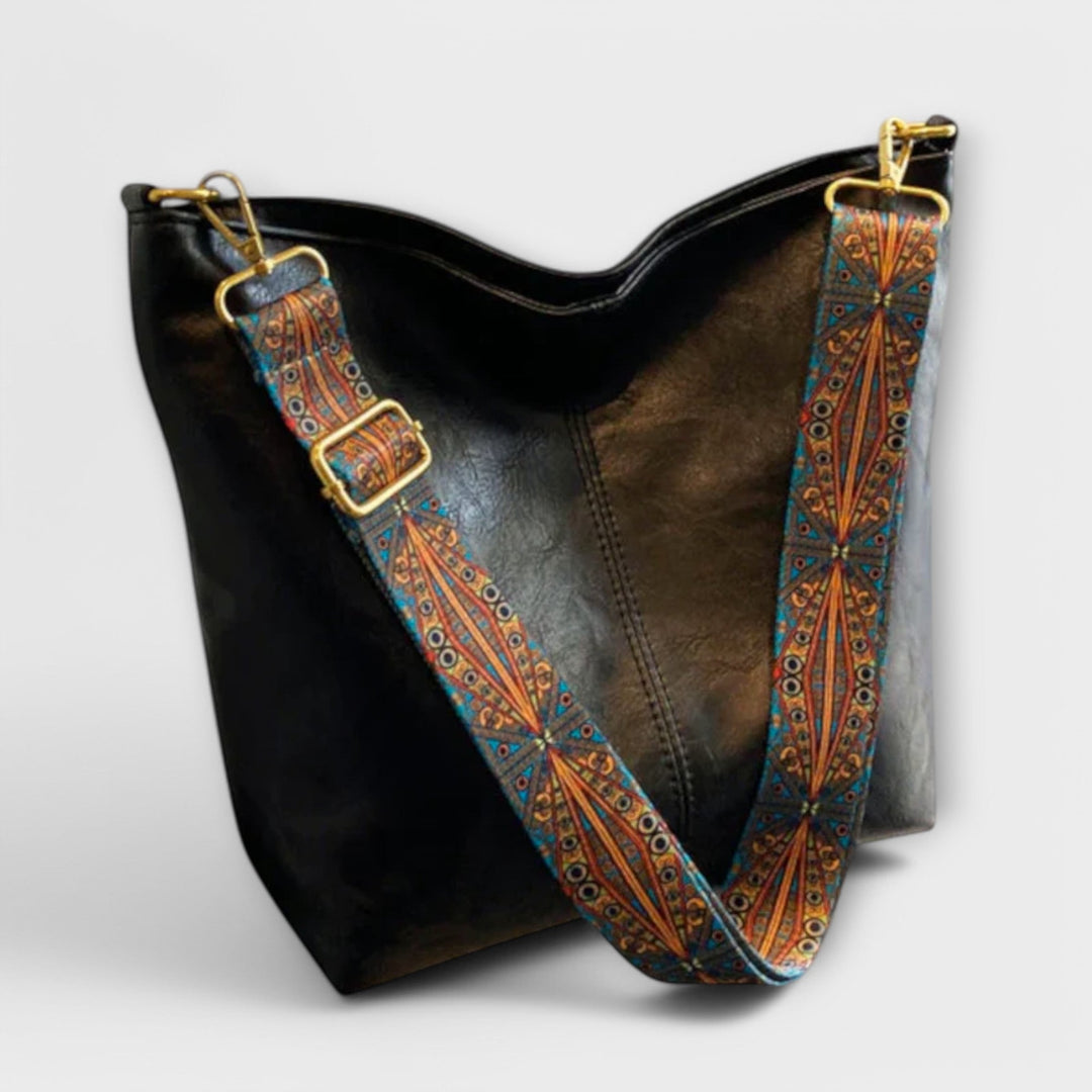 Sophisticated women's vintage shoulder bag. Classic elegant purse for daily wear, a timeless fashion handbag.