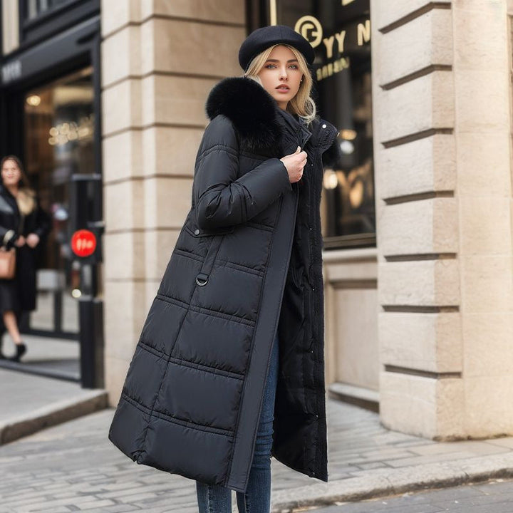 Tailored fit women's winter coat, chic and warm for fall fashion.