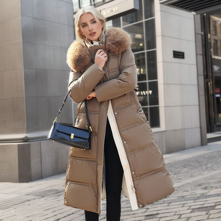 Warm women's coat, chic design, perfect for elegant fall fashion.