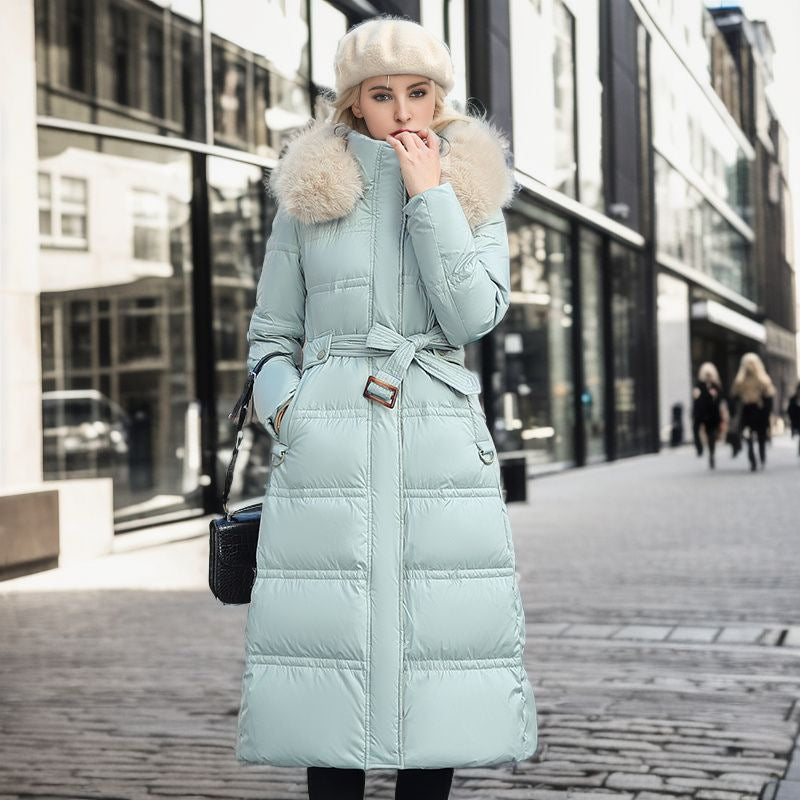 Classic women's elegant coat, warm and tailored for winter fashion.