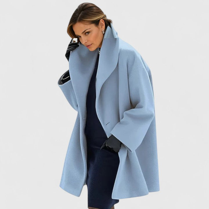 Elegant women's winter coat, timeless style & warmth for cold weather. Perfect for classic outerwear.
