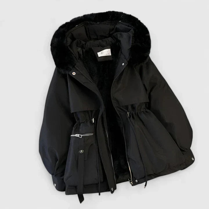 Warm women's winter coat, weather-resistant & windproof, perfect for cold conditions. Padded for ultimate coziness.
