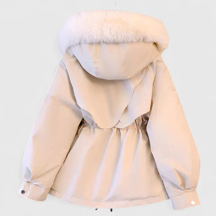 Versatile women's elegant winter coat, offering warmth and style. Perfect insulated outerwear for cold weather.