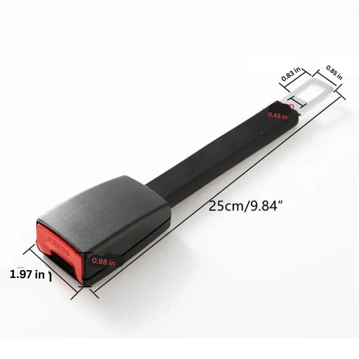 Adjustable car seat belt extender, elevated buckle design simplifies buckling, a travel essential for driving aid.