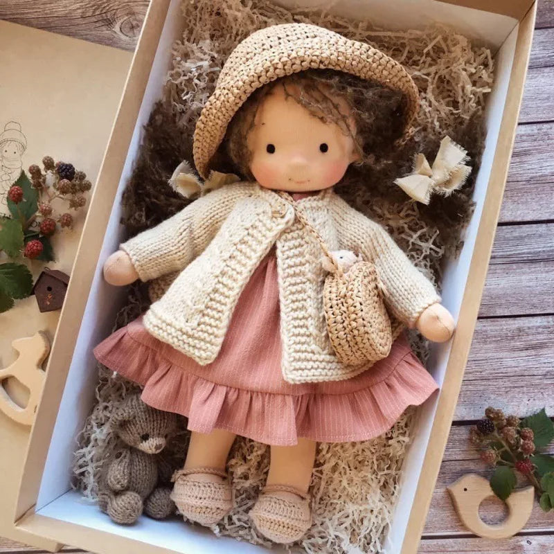 Elise plush doll, emphasizing its safety standards.