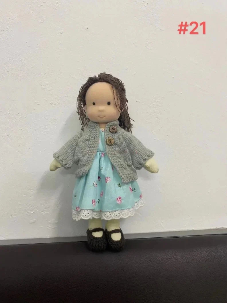 Elise Waldorf toy showcasing its soft, huggable body.