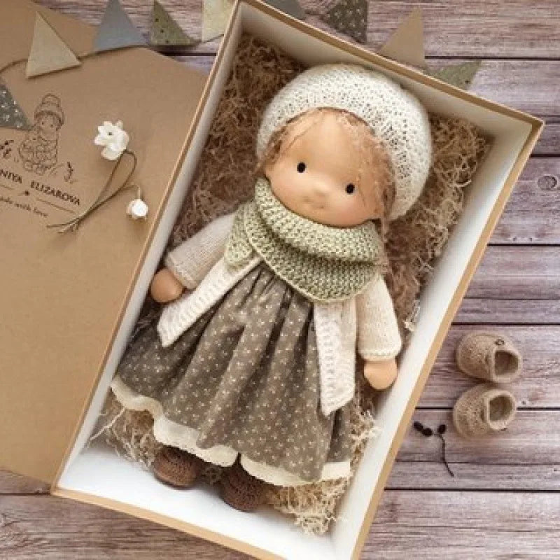 Emma the stuffed animal, perfect for sensory exploration
