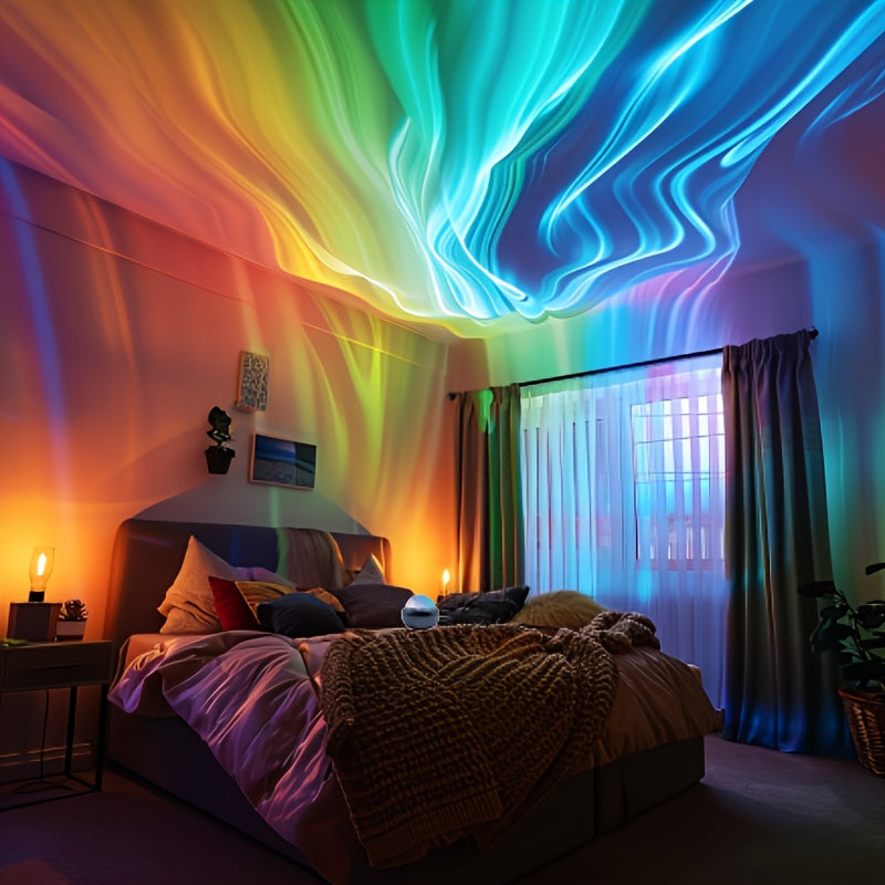 Relaxing Starry Sky night light projector displaying enchanting colorful stars & nebula for ambiance.