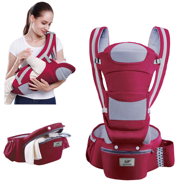 Multifunctional ergonomic baby carrier adjustable for all stages of growth